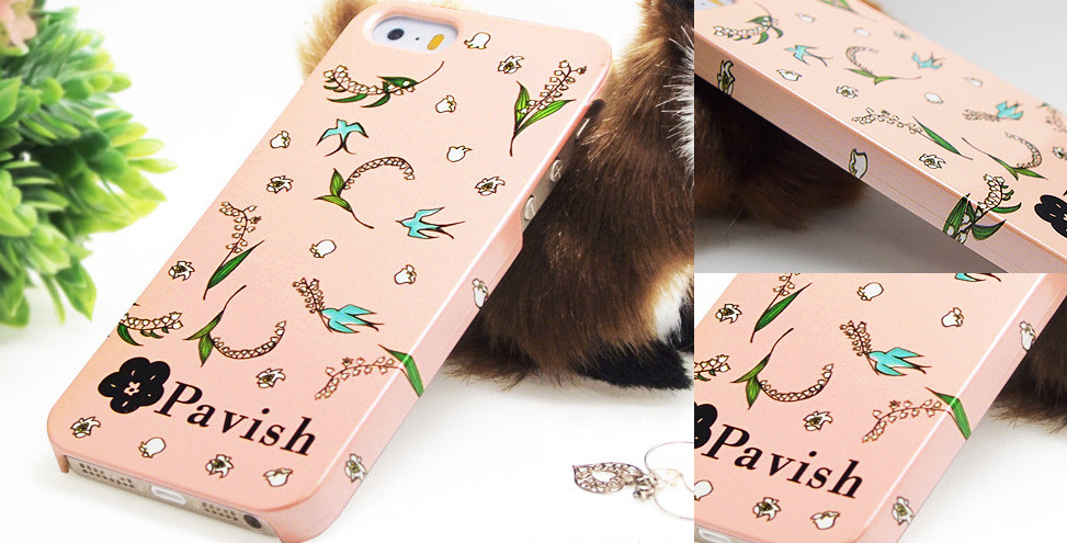 Pavish ピンクすずらん iPhoneケース